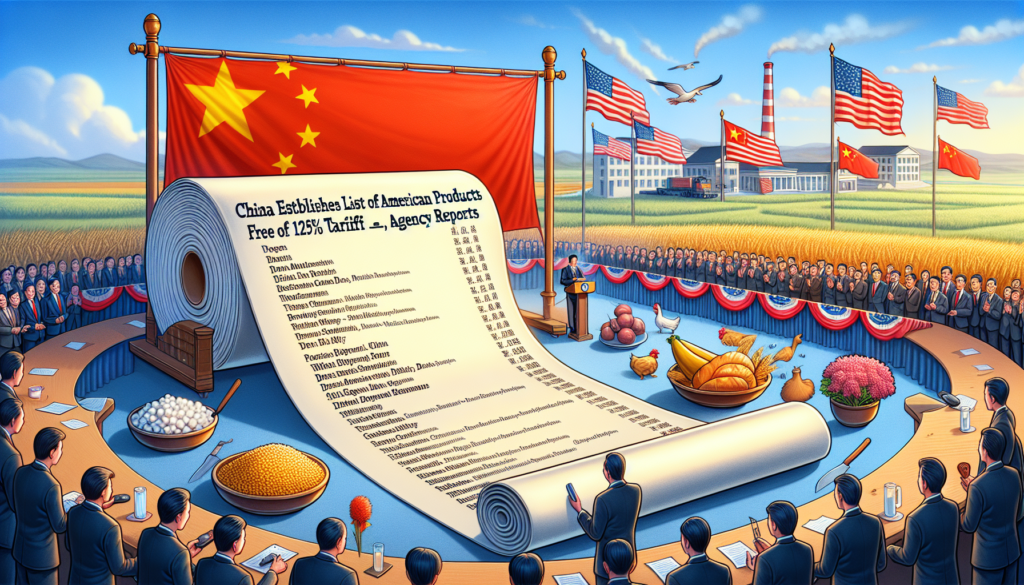 China Estabelece Lista de Produtos Americanos Livres de Tarifa de 125%, Relata Agência